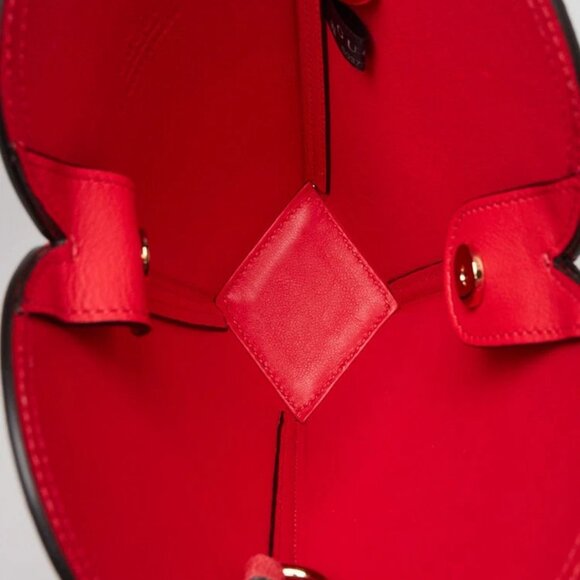 Gucci Red/Pink Leather And Python Valentines Day Small Heart Bag - Picture 7 of 8